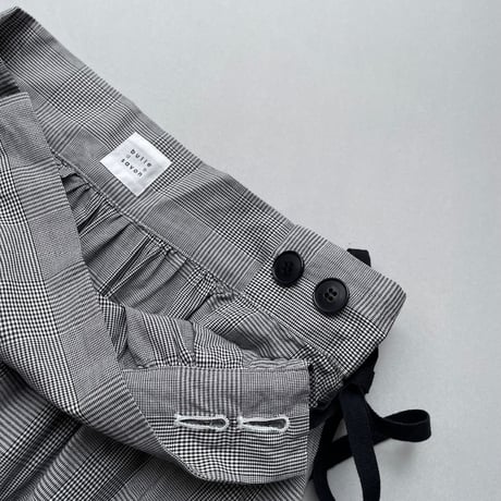 タグ付き未使用品 / bulle de savon  glen check ティアードスカート