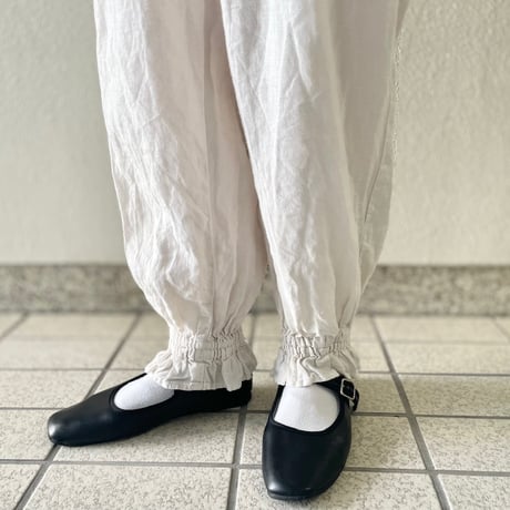 nest Robe リネンフリルイージーパンツ