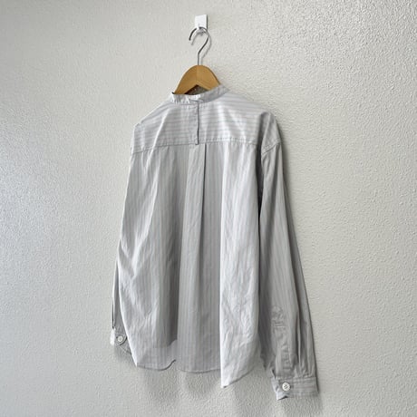販売継続品 / DANTON POPLIN BAND COLLAR SHIRT