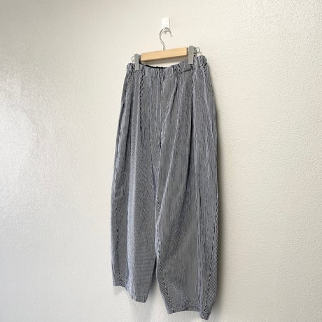 継続販売品 / mizuiro ind  ヒッコリーワイドテーパードパンツ