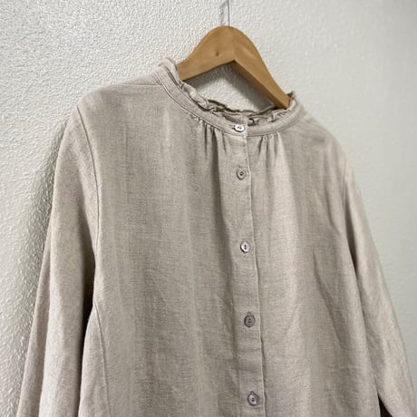 nest Robe リネンスタンドフリルブラウス