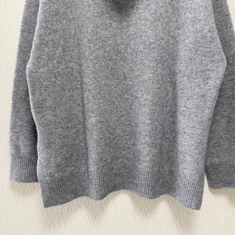 GIPSY BLUE ウールカシミヤフーデットニット
