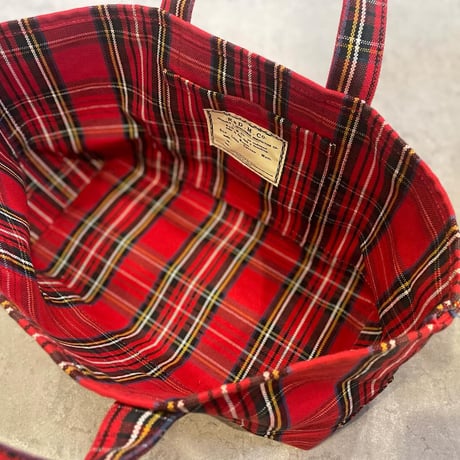 R&D.M.Co- TARTAN CHECK TOTE