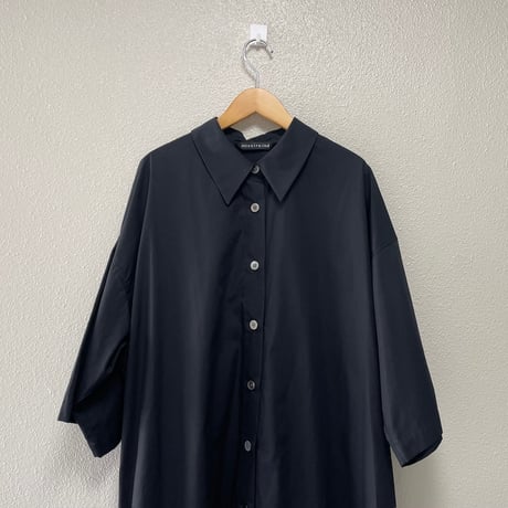 mizuiro ind ハーフスリーブ ワイド シャツワンピース