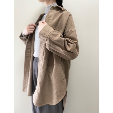 未使用品 / nest Robe / コットンモールスキンビッグシャツジャケット