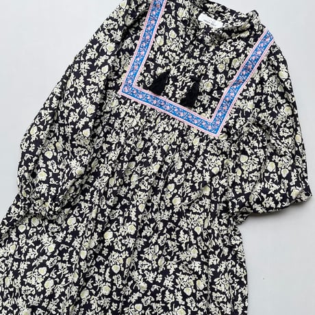 FREDY REPIT プリントミックスギャザーワンピース