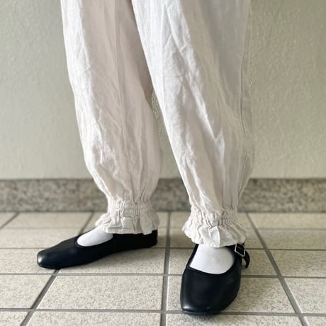 nest Robe リネンフリルイージーパンツ