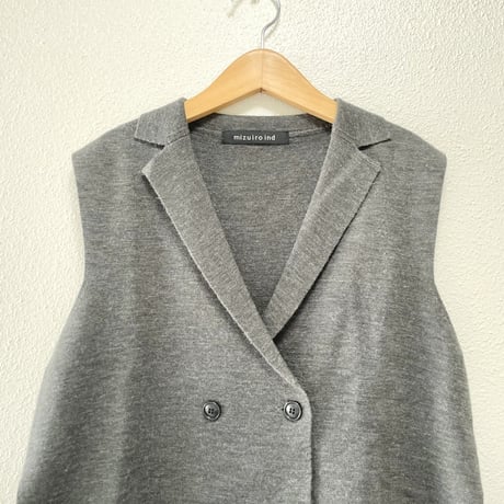 mizuiro ind ダブルブレストベスト