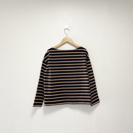 SLOBE IENA ボーダーボートネックプルオーバー
