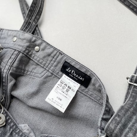 2025SS / SLOBE IENA LE DENIM BARE BK サロペット