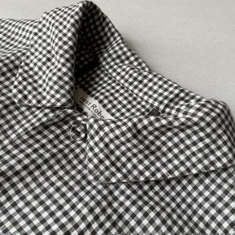 nest Robe ヘンプ先染めギンガムコート