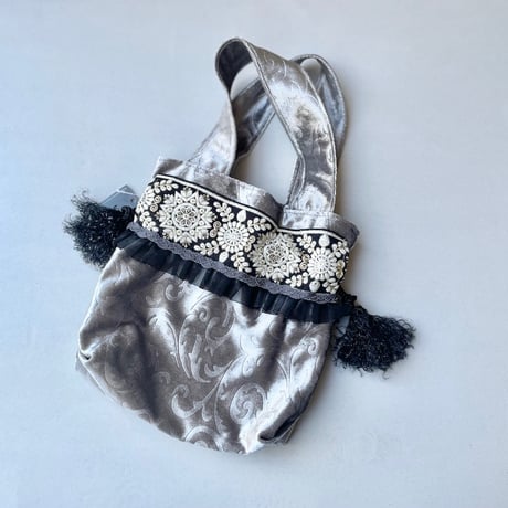 Homna.By n.   ベルベットインドリボンbag