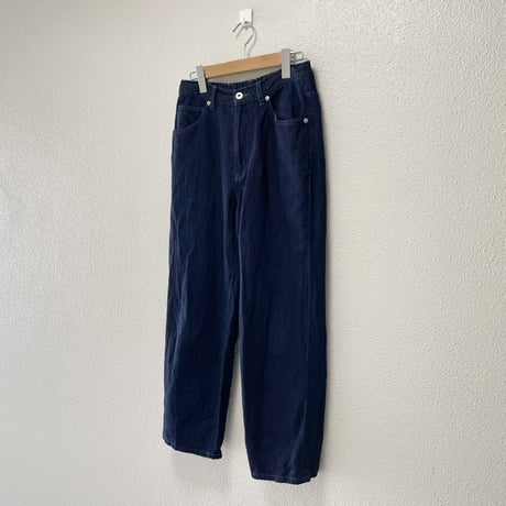 販売継続品 / TISSU サフィランリネンデニム ハイライズパンツ