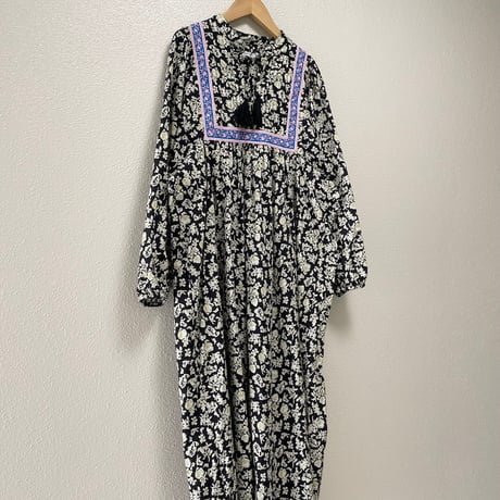 FREDY REPIT プリントミックスギャザーワンピース