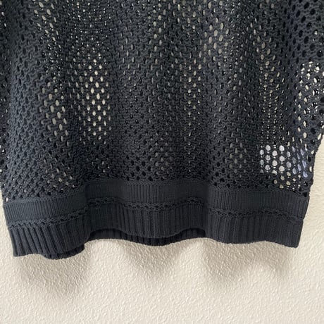 le vent souffle ハニカムメッシュニット ボトルネックプルオーバー