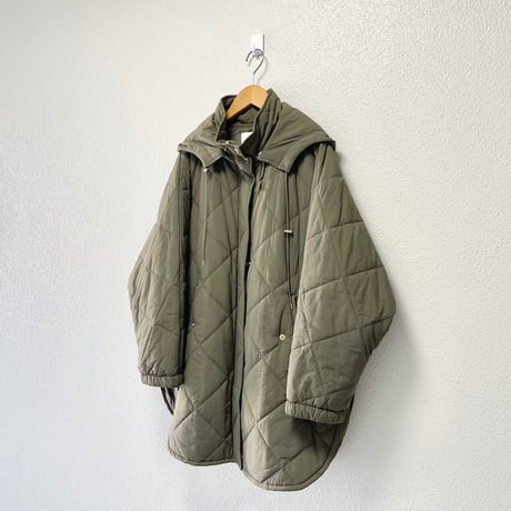 2024AW / SLOBE IENA 撥水パッディドフーディーポンチョ