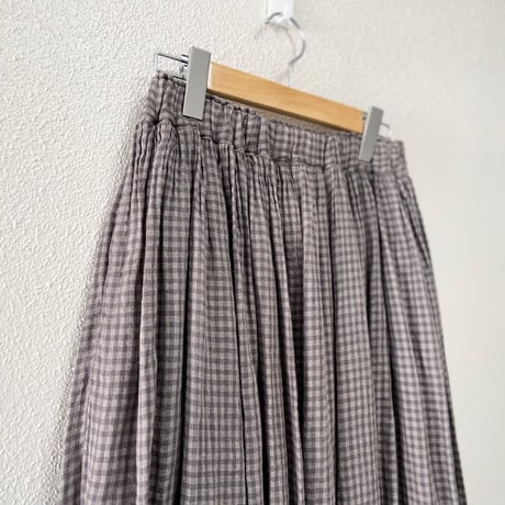 タグ付き未使用品 /  Antiquités noir ギャザースカート