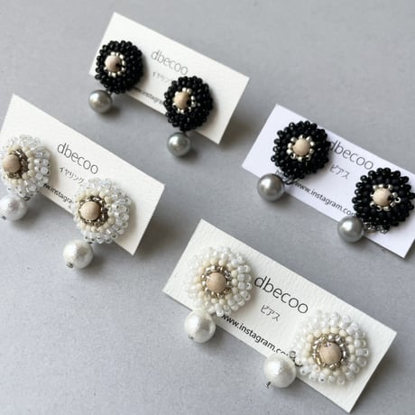 dbecoo 刺繍の耳飾り