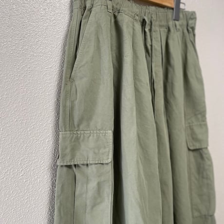 2023SS / 人気完売品 nest Robe コットンリネン石目コクーンカーゴパンツ