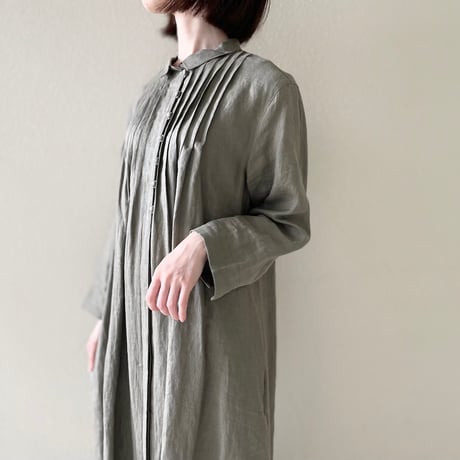 Marque de BRODEUSES フレンチリネンワンピース