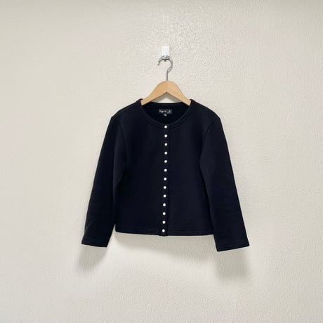 agnès b.  コットン メルトン 長袖  カーディガンプレッション