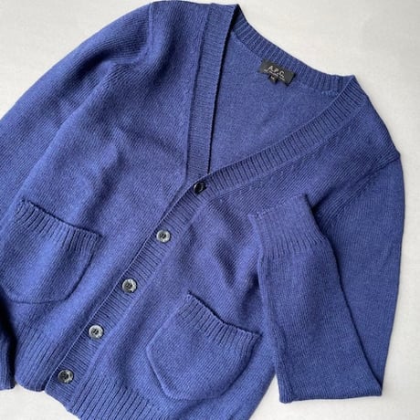 A.P.C  Vネックハイゲージニット