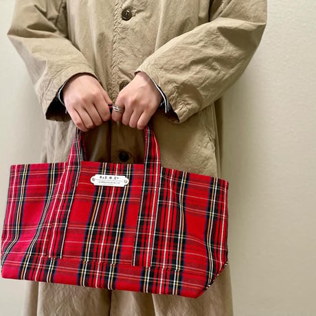 R&D.M.Co- TARTAN CHECK TOTE