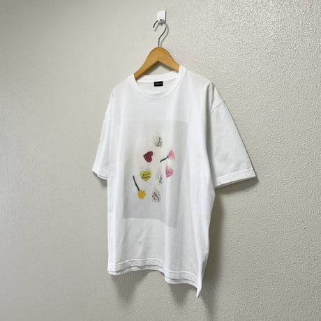 販売継続品 / pot and tea ロゴ入りハートがたくさんTシャツ