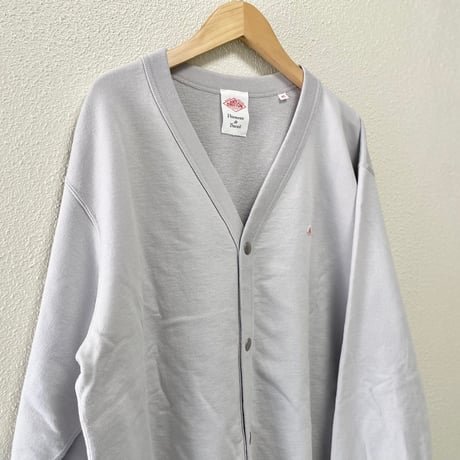 DANTON  Vネックスウェットカーディガン