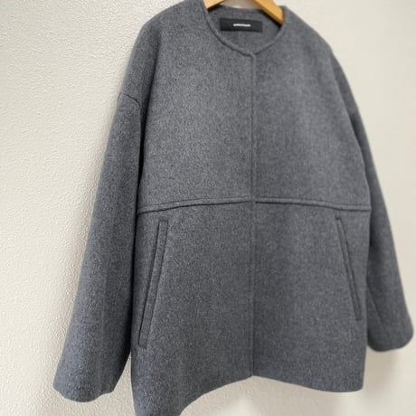 2024AW / JOURNAL STANDARD スーパー140ビーバー ノーカラーショートコート