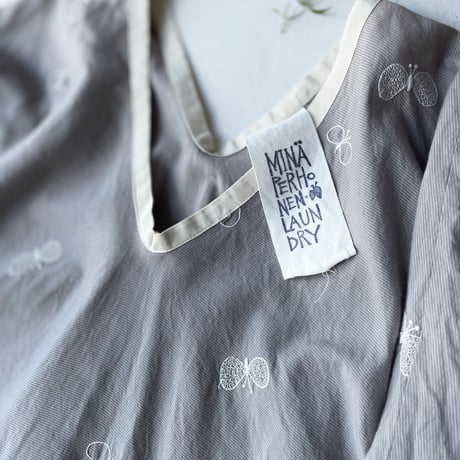 mina perhonen laundry  choucho コットンシルクフレアワンピース
