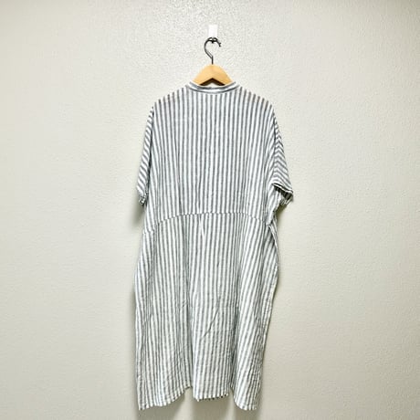 NATURAL LAUNDRY 先染めリネン ドルマンワンピース
