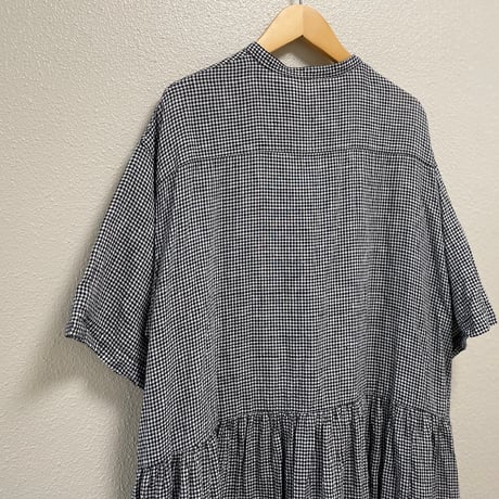 nest Robe FRENCH LINEN GINGHAM SHIRT DRESS