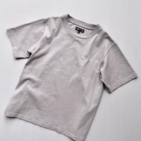 販売継続品 /  agnes b. ミニロゴ コットン 半袖 Tシャツ "Christof"