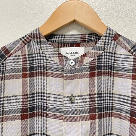 LE GLAZIK  チェックシャツワンピース