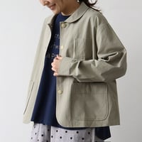 【2色展開】select 綿麻ラウンドカラージャケット
