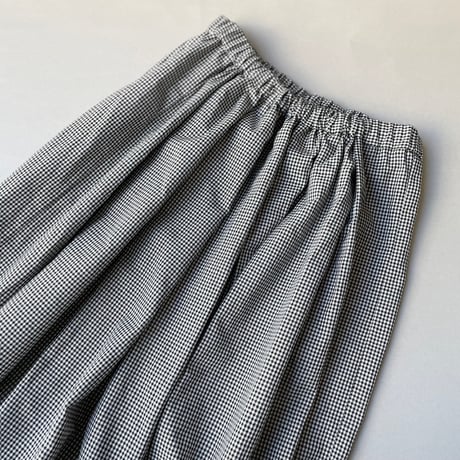 mizuiro ind タックギャザーチェックスカート