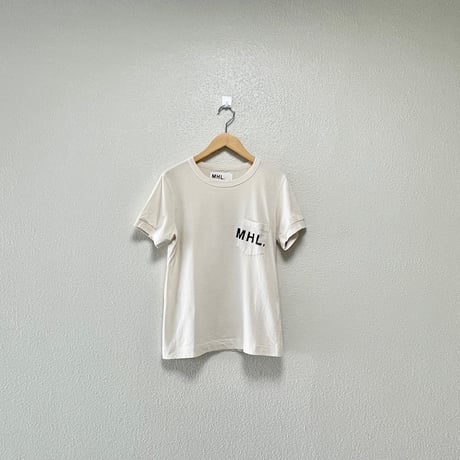 MHL. PRINTED COTTON JERSEY LOGO T-SHIRT
