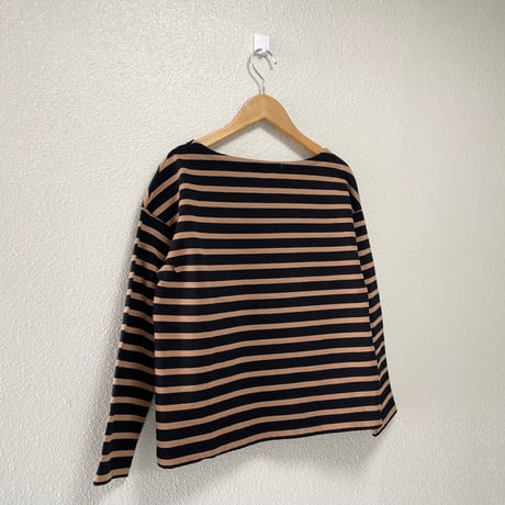 SLOBE IENA ボーダーボートネックプルオーバー
