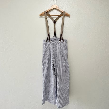 nest Robe ストライプコットンワイドパンツ