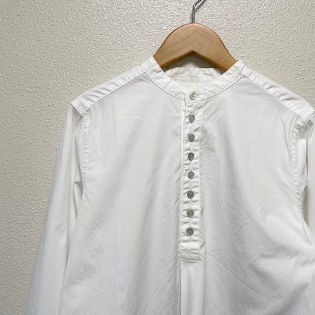 NATURAL LAUNDRY バンドカラーブラウス