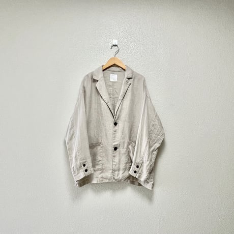 2025SS / 人気完売品 / 2026SS追加販売品 / かぐれ × KURASHI&Trips PUBLISHING  「ラフに、カーデ感覚」 フレンチリネンのテーラードジャケット