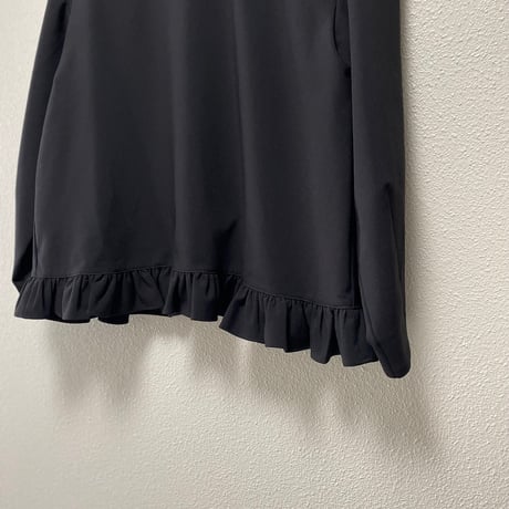 販売継続品 / anana 裾フリルブラウス ブラック