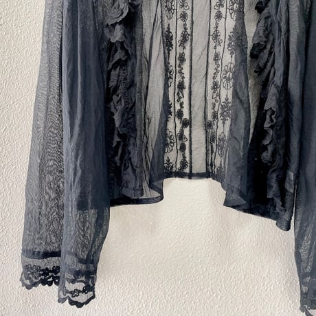 Malle チュール刺繍ブラウス