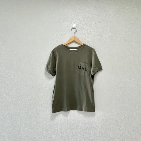 MHL. PRINTED COTTON JERSEY LOGO T-SHIRT