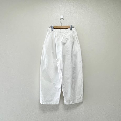 2023SS / nest Robe コットンチノ近江晒 タックパンツ