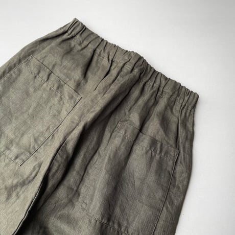 人気完売品/ TRAVAIL MANUEL  リネンサドルパンツ