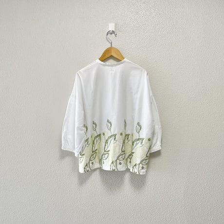 grin シトラス刺繍スタンドシャツ