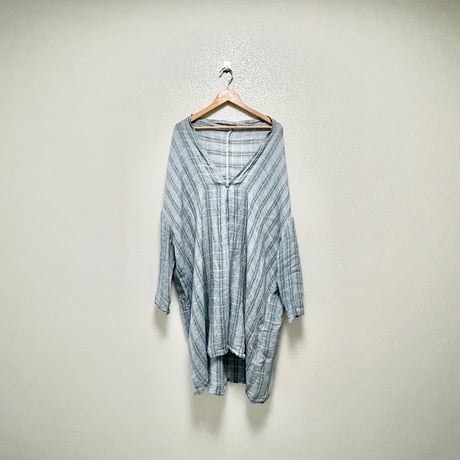 nest Robe リネンガーゼマドラスチェックローブ
