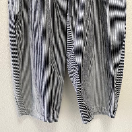 継続販売品 / mizuiro ind  ヒッコリーワイドテーパードパンツ